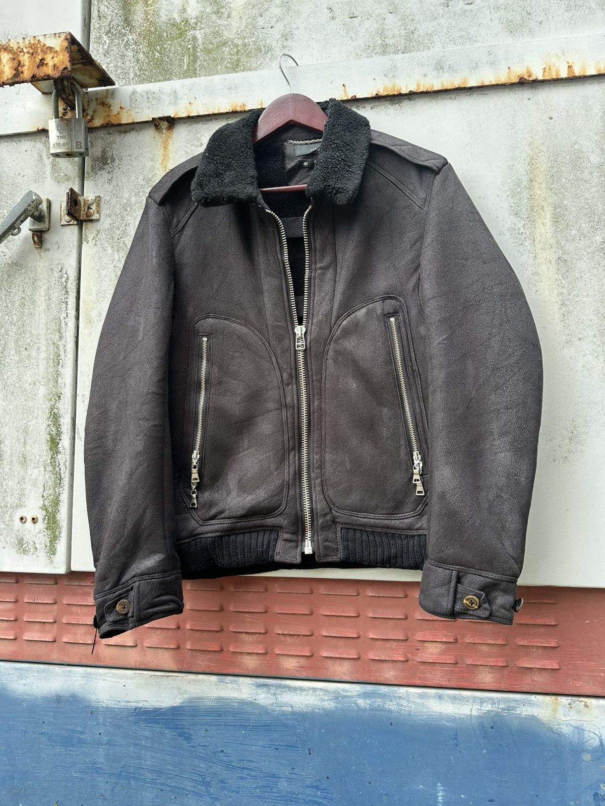Vintage 👹Vintage Maktig Leather Fleece Lined Jacket Size US M / EU 48-50 / 2 - 5 Thumbnail