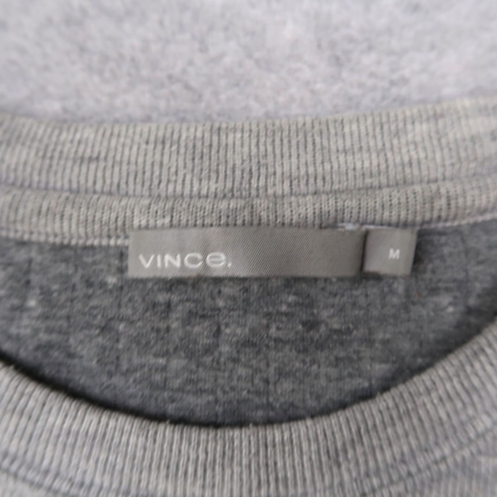 Vince Vince Long Sleeve T-Shirt Size M Gray Crew Neck Shirt Mens Regular Knit Cotton Blend Size US M / EU 48-50 / 2 - 6 Thumbnail