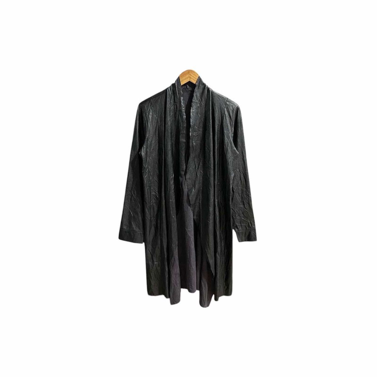 14th Addiction × Japanese Brand × Le Grande Bleu (L.G.B.) 🔥Vintage Italian Faux Leather Long Coat Made In Italy Size US XL / EU 56 / 4 - 1 Thumbnail