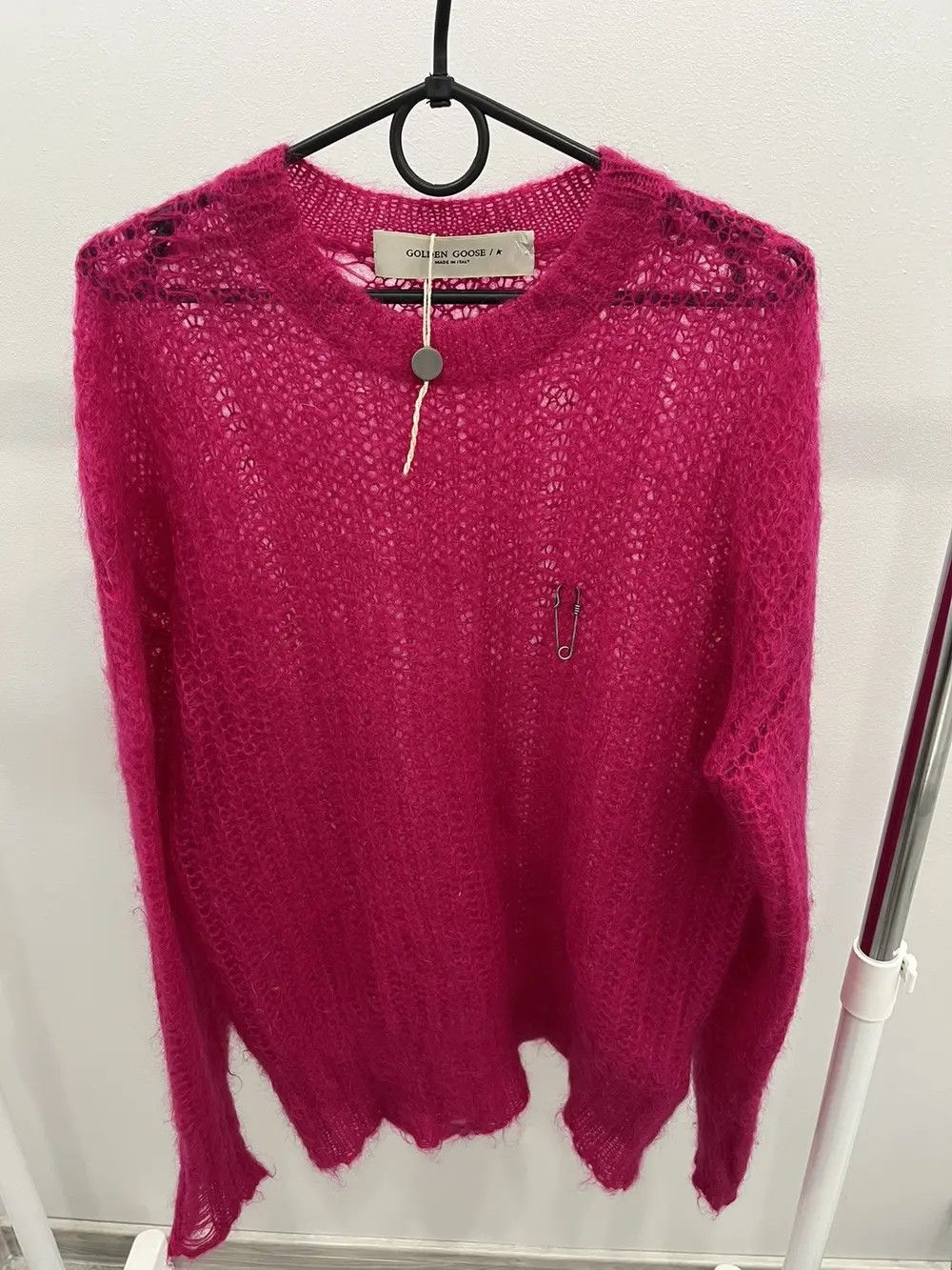 Golden Goose Golden Goose Knit Distressed Mohair Wool Sweater Size M / US 6-8 / IT 42-44 - 1 Thumbnail