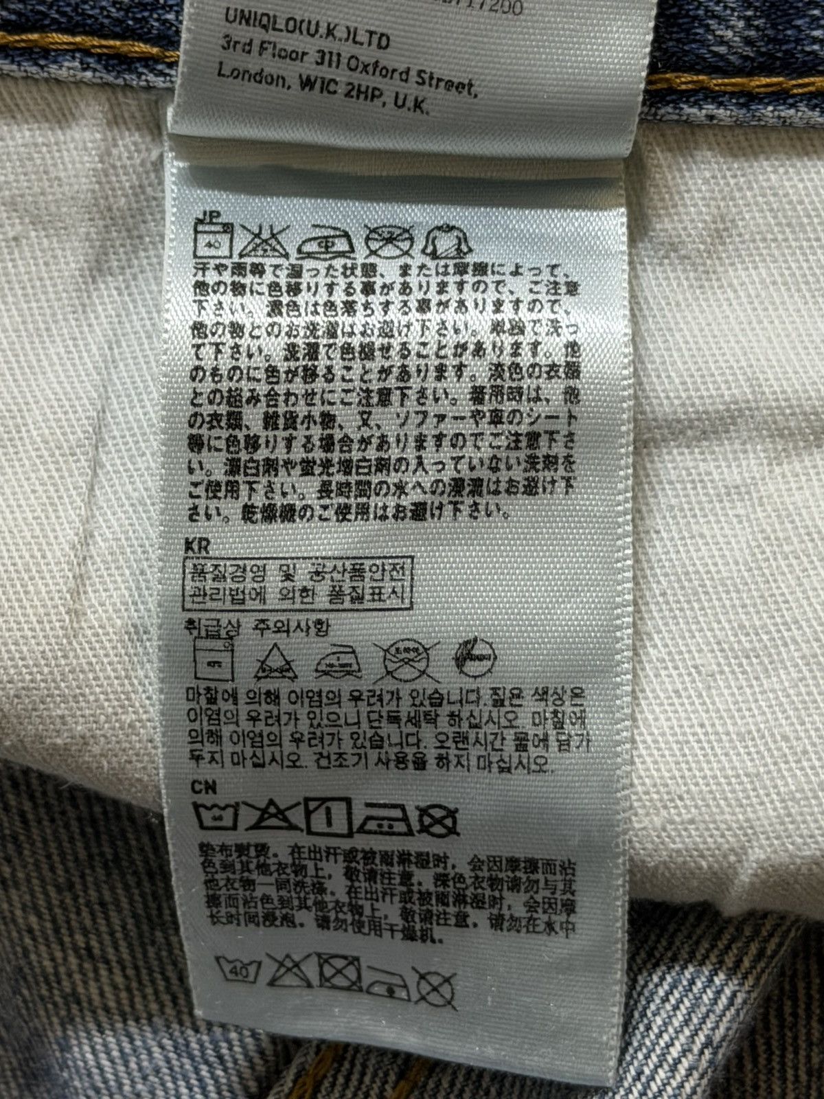 Uniqlo Vintage Japanese Uniqlo Blue Faded Wash Regular Straight Leg Size US 32 / EU 48 - 6 Thumbnail