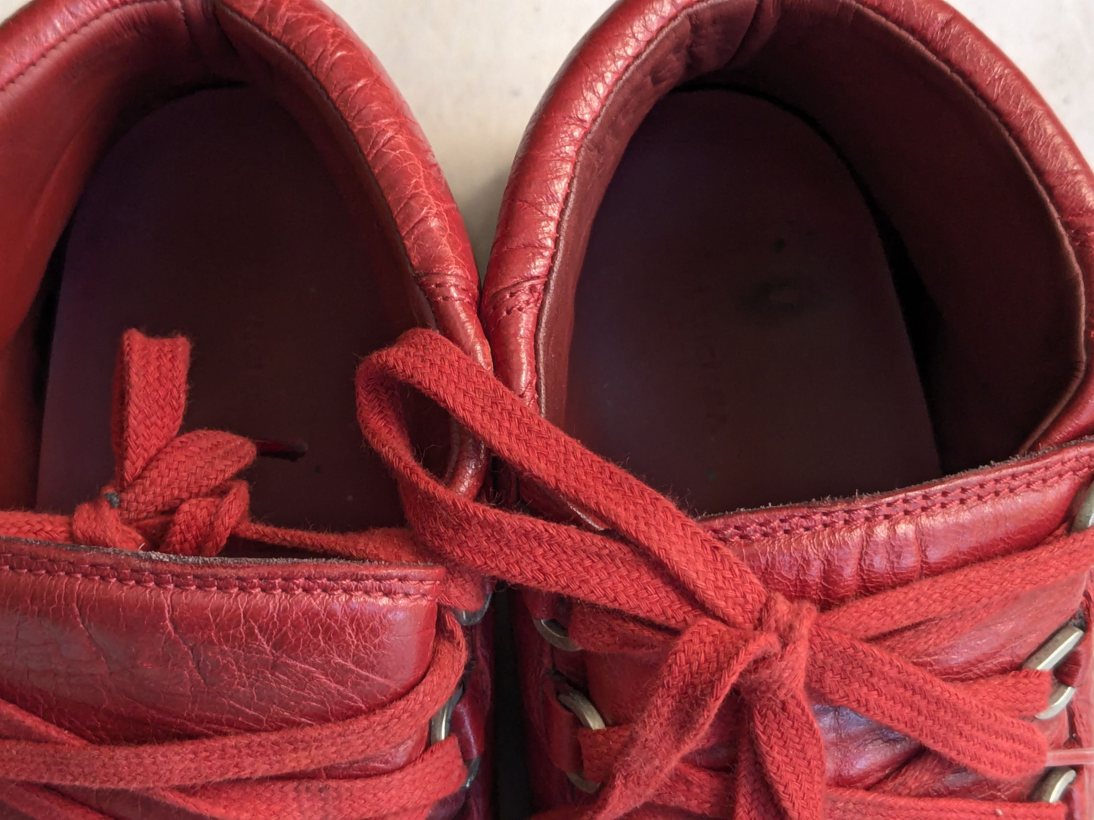 Balenciaga Balenciaga Arena Red 11 High Tops Leather Size US 11 / EU 44 - 3 Thumbnail