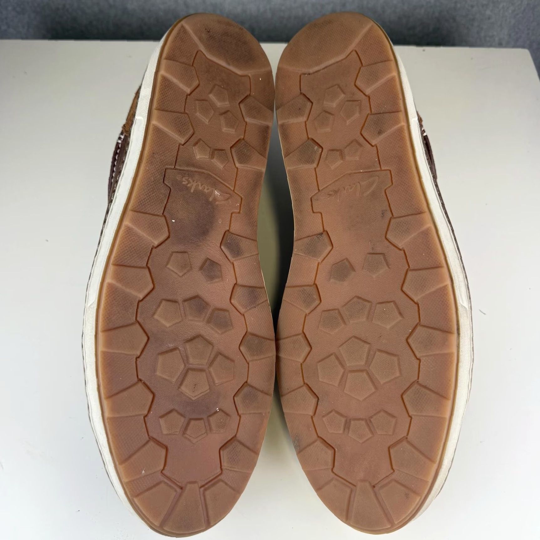 Clarks Clarks Sneakers Men's 13 Brown Leather Lorsen Edge Athletic/Leather Sneaker Mens 13 Brown Clarks Edge Leather Sneakers Size US 13 / EU 46 - 7 Thumbnail