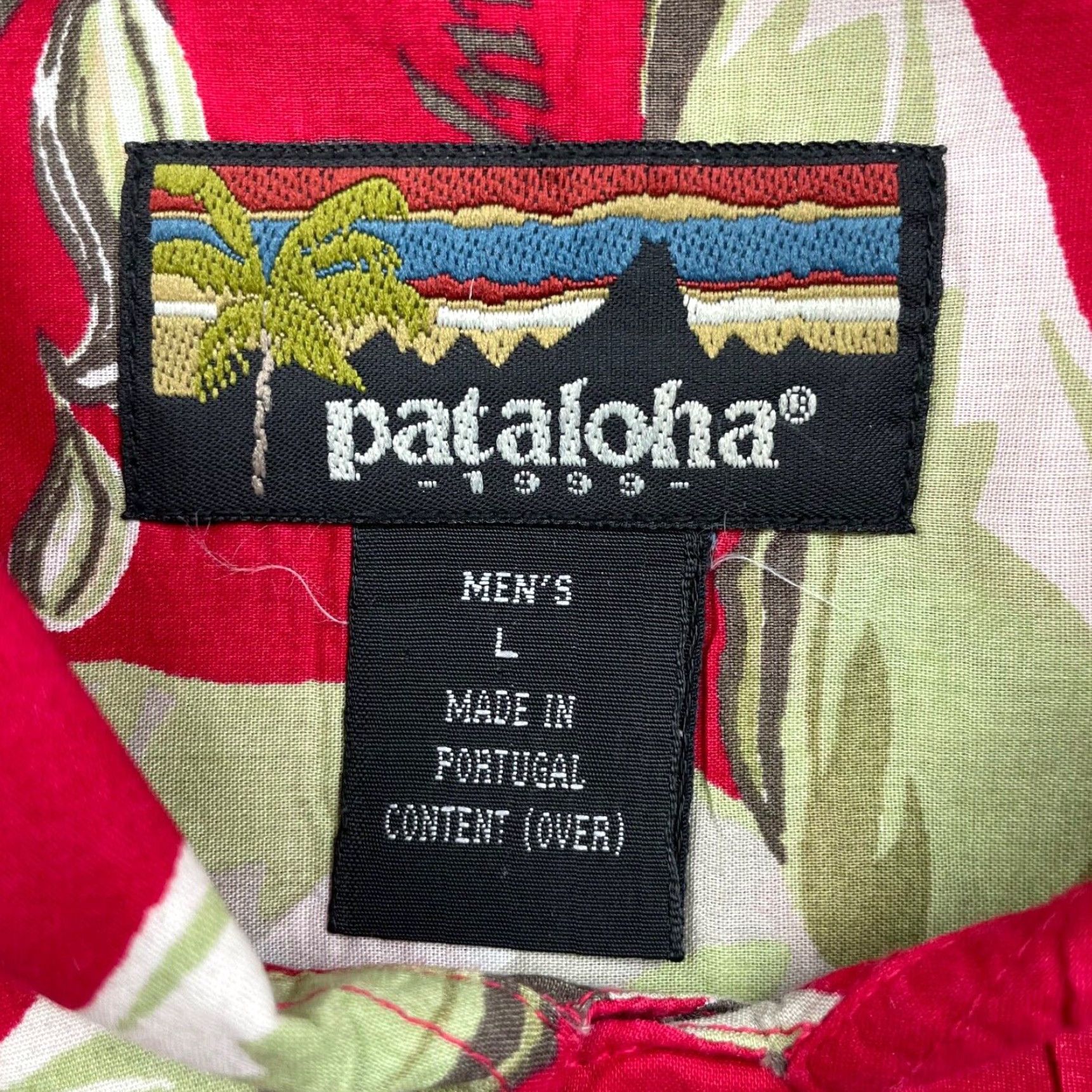 Vintage VTG Pataloha Men’s Surfing Fishing S/S Button Hawaiian Shirt Red Large Shirt Mens Size US L / EU 52-54 / 3 - 3 Thumbnail