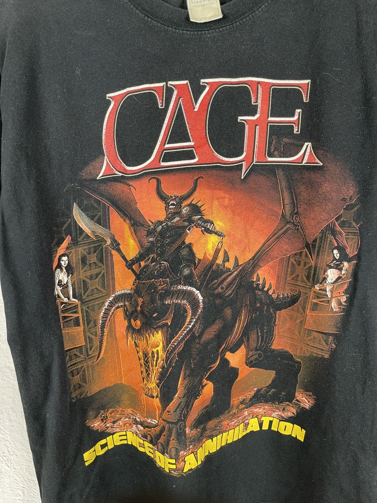 Band Tees × Vintage Cage Science of Annihilation metal band tee shirt vintage Size US L / EU 52-54 / 3 - 5 Thumbnail