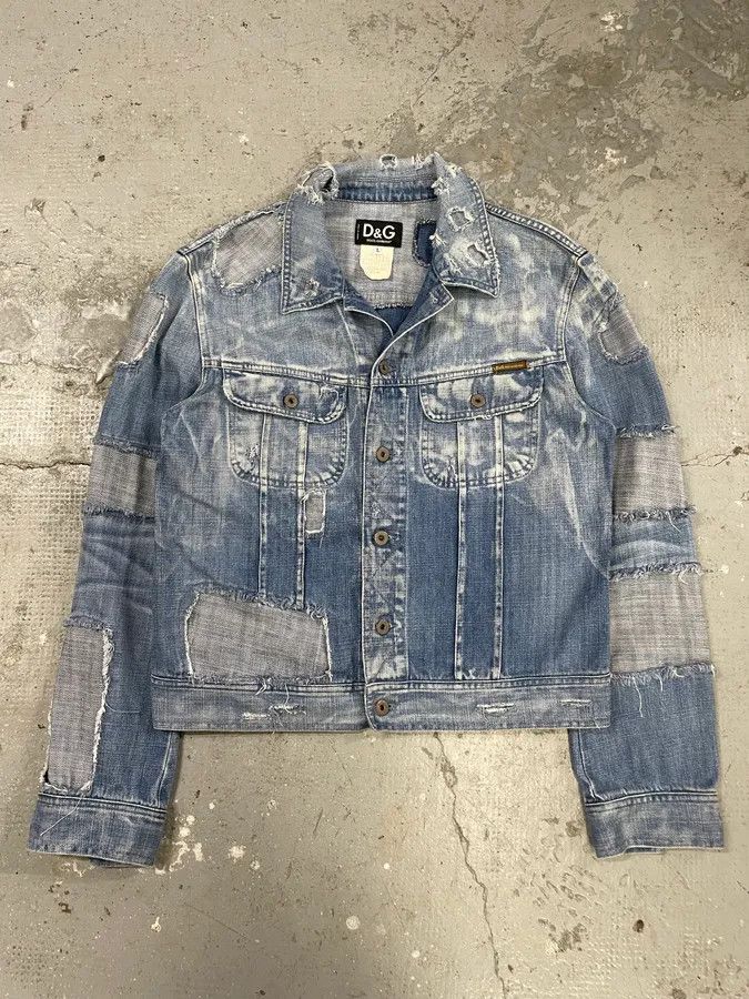 Dolce & Gabbana Dolce & Gabbana Destroyed Denim Jacket Size US M / EU 48-50 / 2 - 4 Thumbnail