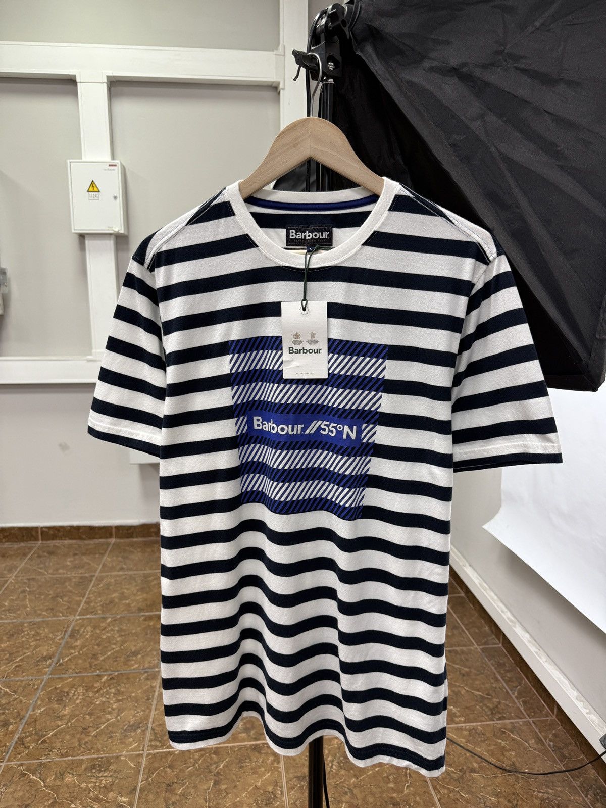 Barbour × Noah 🇬🇧 NEW❗️Barbour Thwart T-Shirt Rare Retro Hype Y2K Size US L / EU 52-54 / 3 - 1 Thumbnail