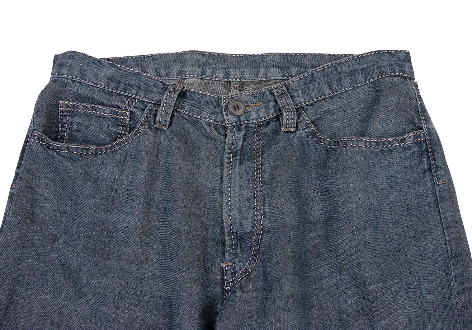 Issey Miyake Dyed Denim-Like Pants in Blue Size 4 Size US 36 / EU 52 - 5 Thumbnail