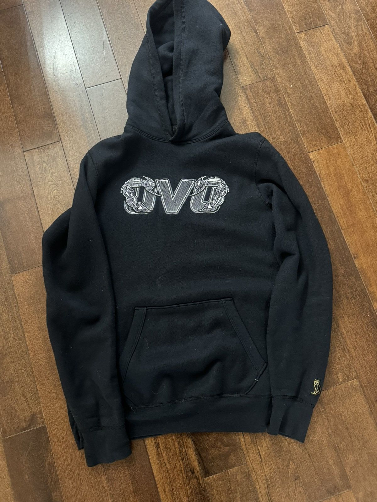 image of Octobers Very Own Ovo Scorpion Runner Hoodie in Black, Men's (Size Small)