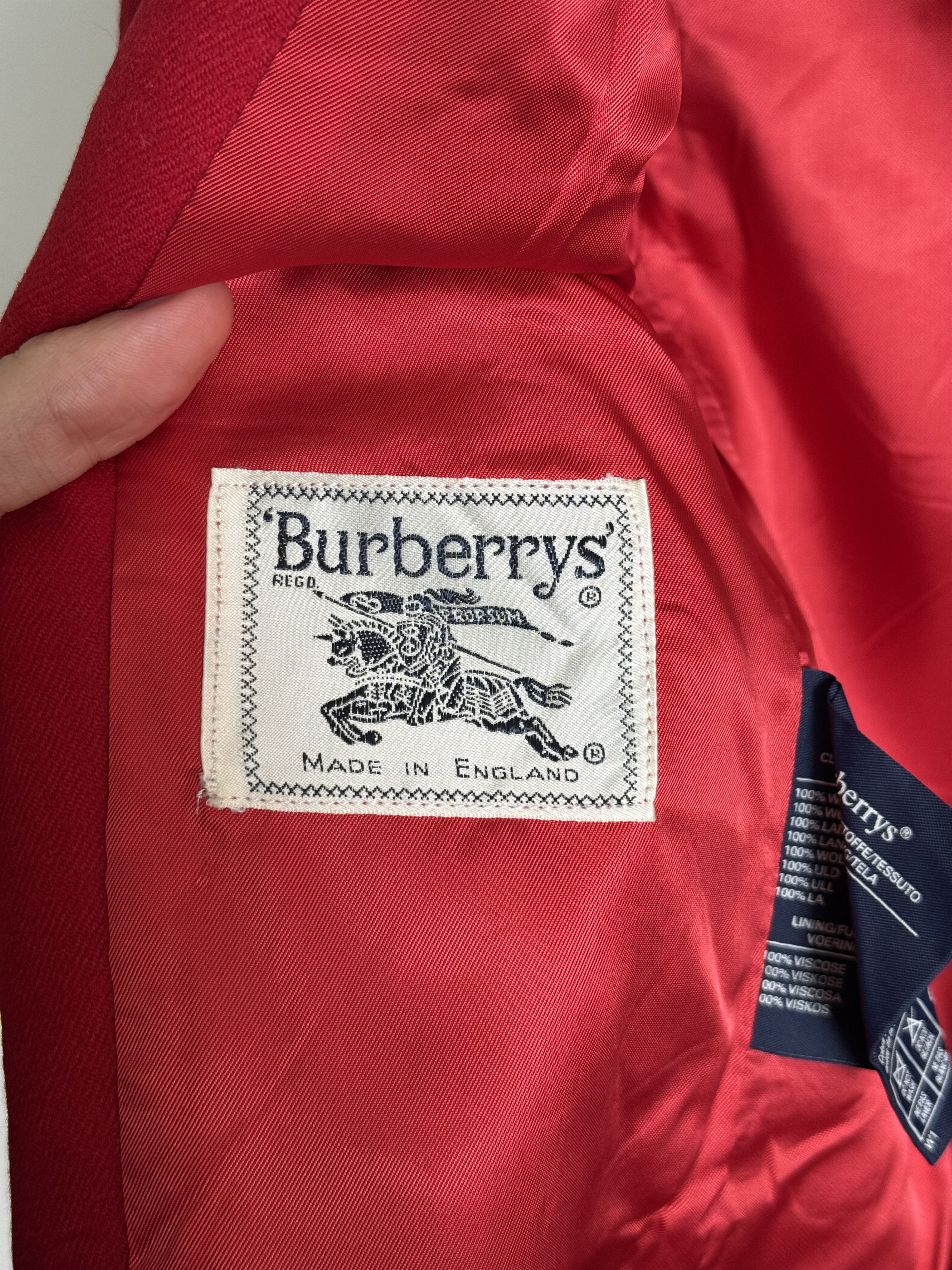 Burberry × Vintage Vintage Burberry wool blazer Size M / US 6-8 / IT 42-44 - 4 Thumbnail