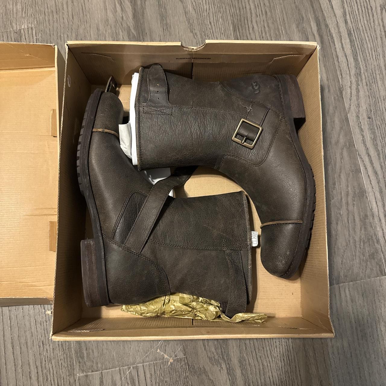 Ugg UGG Men's Lancing boots in brown leather | New Authentic Size US 11 / EU 44 - 2 Thumbnail