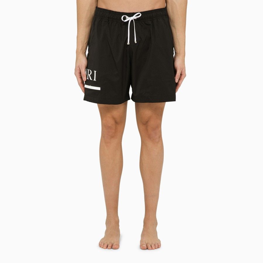 image of Amiri O1D2Blof0124 Swim Shorts In Black, Men's (Size 36)