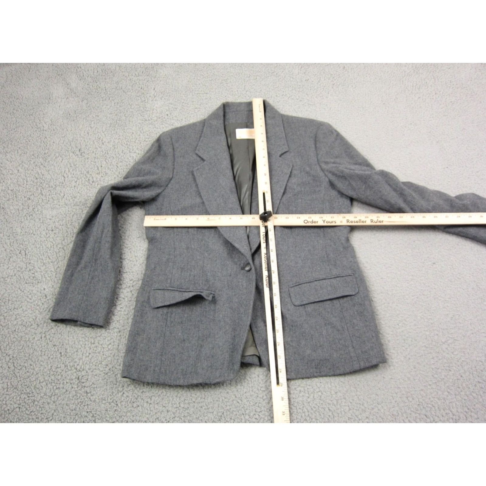 Pendleton VINTAGE Pendleton Jacket Womens 12 Gray True Size Wool 60s Ladies Blazer Size XL / US 12-14 / IT 48-50 - 6 Thumbnail
