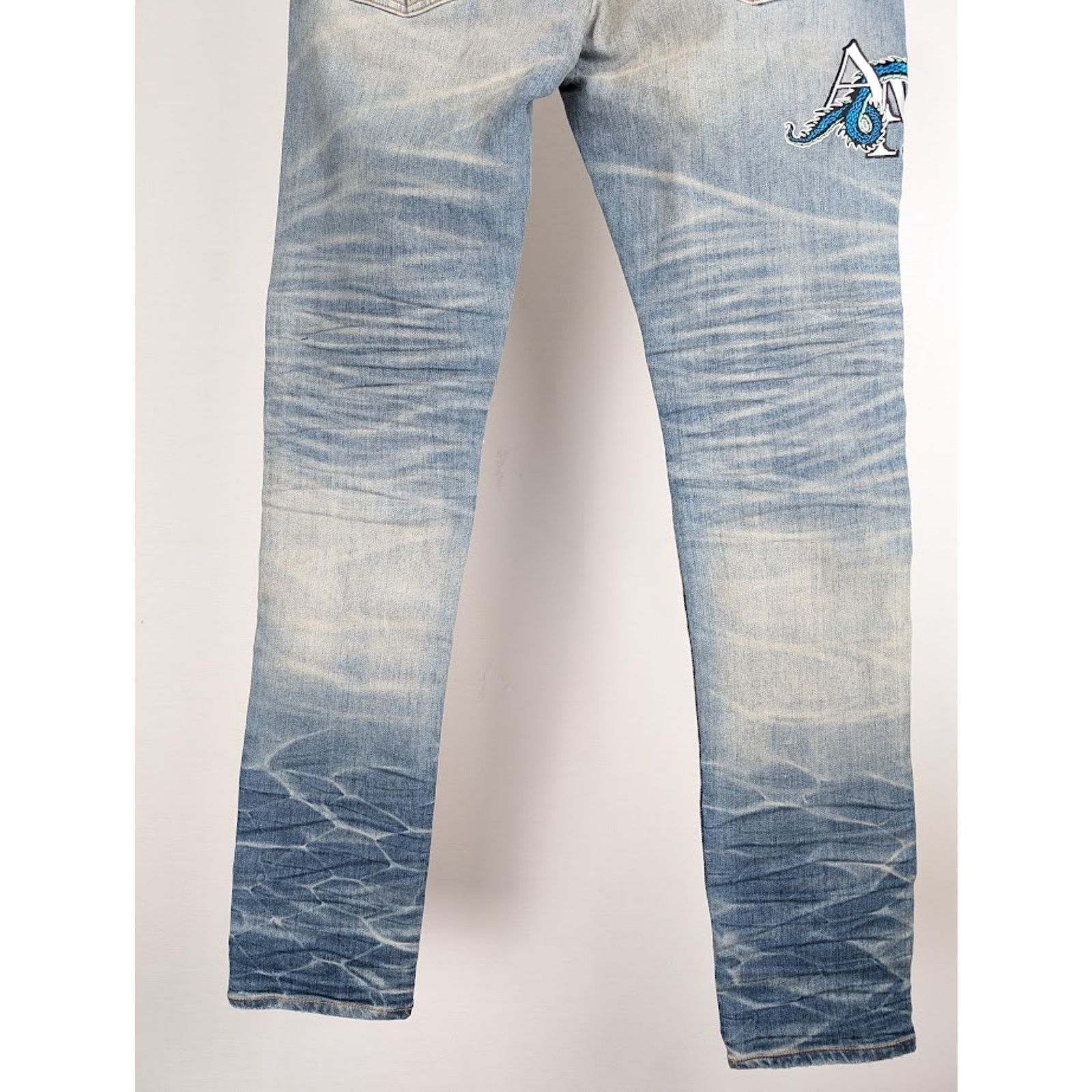 Amiri o1rshd1 Dragon MX1 Jeans in Vintage Indigo Size US 34 / EU 50 - 14 Thumbnail