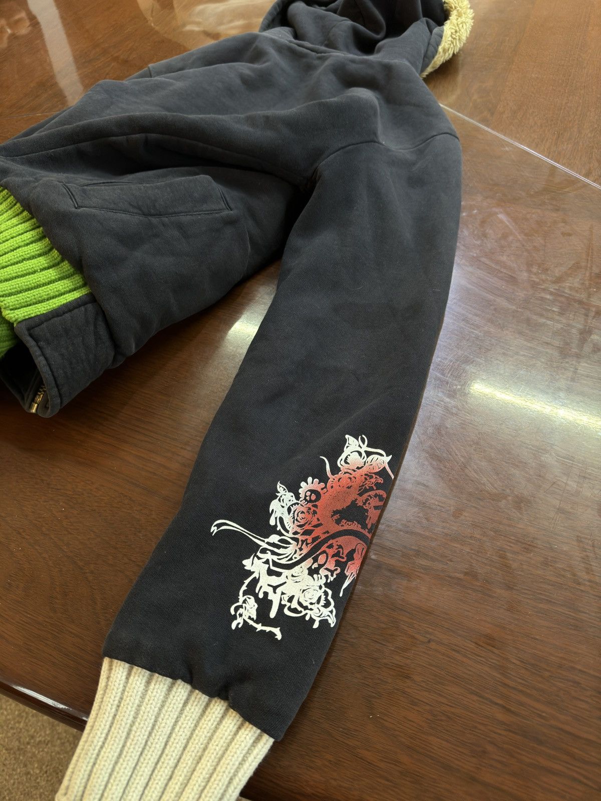 If Six Was Nine × Japanese Brand × Le Grande Bleu (L.G.B.) Vintage Fur Inside Japanese Ifsixwasnine Style Hoodie Size US L / EU 52-54 / 3 - 6 Thumbnail