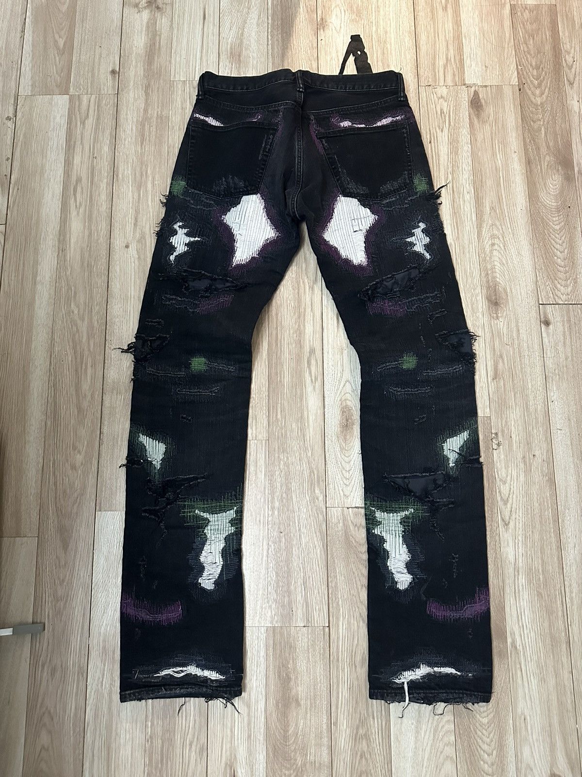 Vlone Vlone Scab Denim Black Size US 32 / EU 48 - 2 Thumbnail