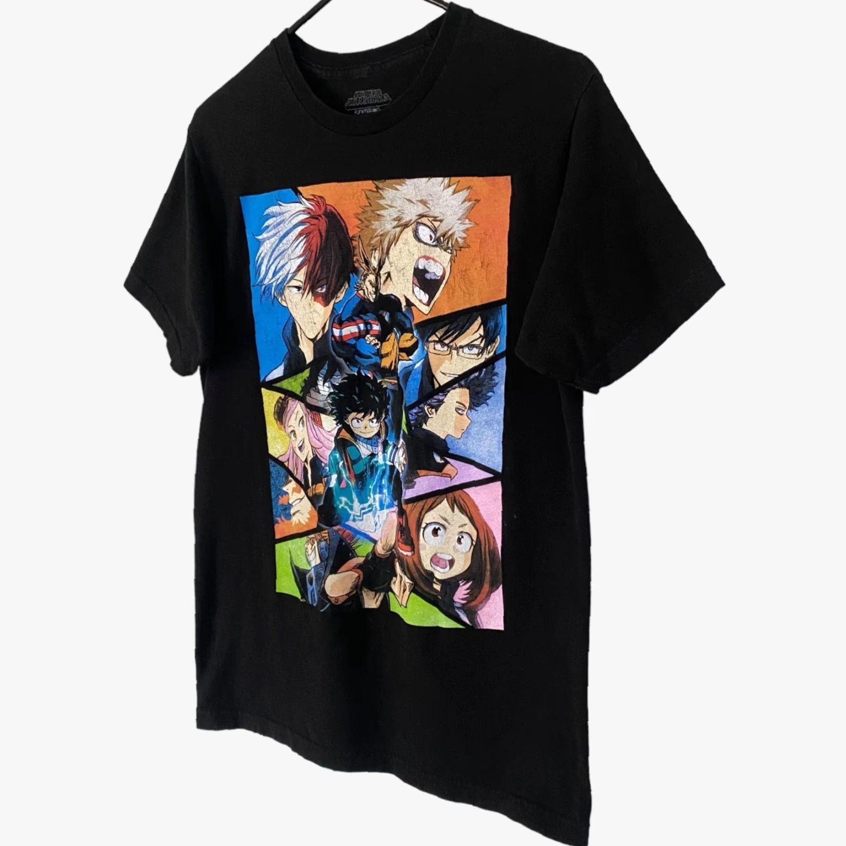 Vintage My Hero Academia Anime T-Shirt Black Men's Medium Izuku Midoriya Bakugo Katsuki Size US M / EU 48-50 / 2 - 2 Thumbnail