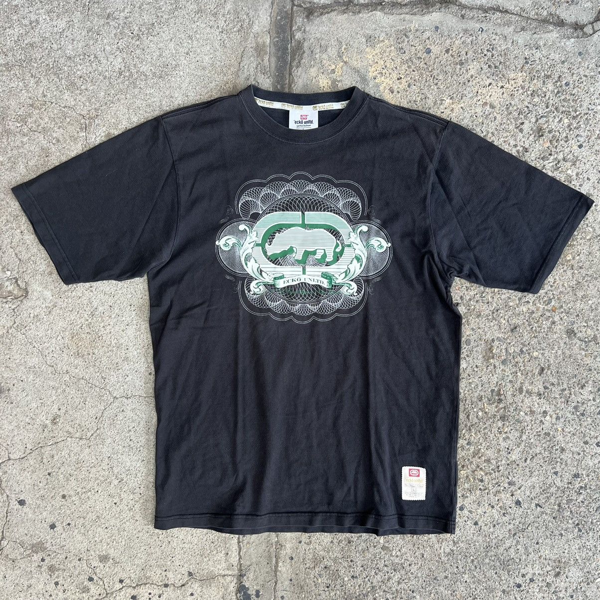 Ecko Unltd. × Vintage Ecko Vintage 90s Rap hip HoP t shirt vintage navy Size US L / EU 52-54 / 3 - 1 Thumbnail