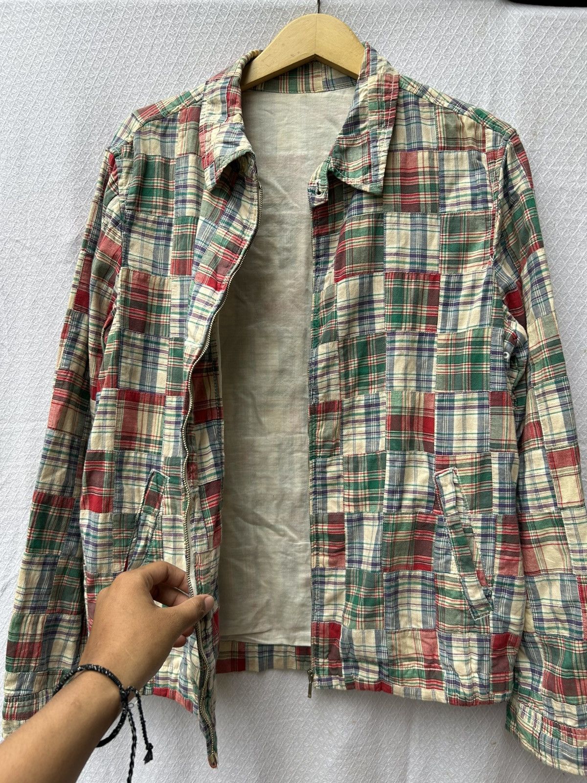 20471120 × Japanese Brand × United Arrows Japanese patchwork zip jacket style Ifsixwasnine LGB Size US L / EU 52-54 / 3 - 3 Thumbnail