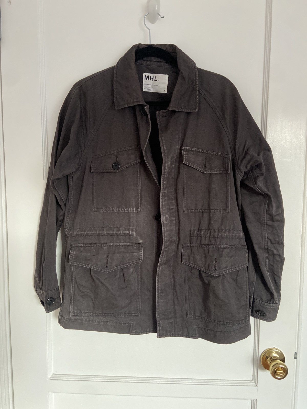 Margaret Howell MHL Heavy Moleskin Porter Jacket Black | Grailed