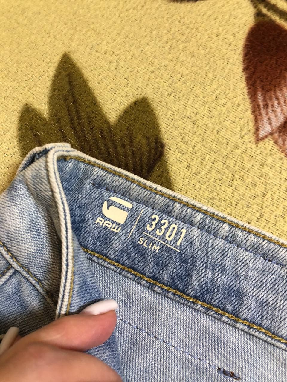 G-Star G-STAR RAW 3301 Slim Jeans Distressed Faded Rare Size US 31 - 2 Thumbnail