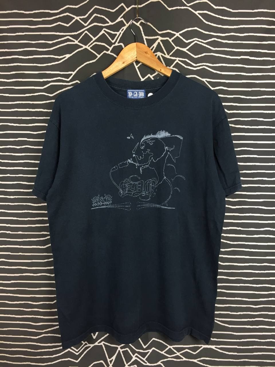Japanese Brand Vtg Y2K Drug And Music D.A.M Rebel Punk Streetwear Tee Size US L / EU 52-54 / 3 - 7 Thumbnail
