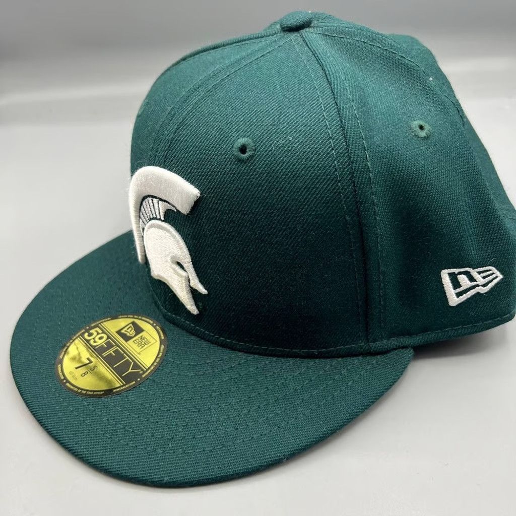 New Era Michigan State Spartans Hat Men 7 5/8 59Fifty New Era Fitted Size ONE SIZE - 2 Thumbnail