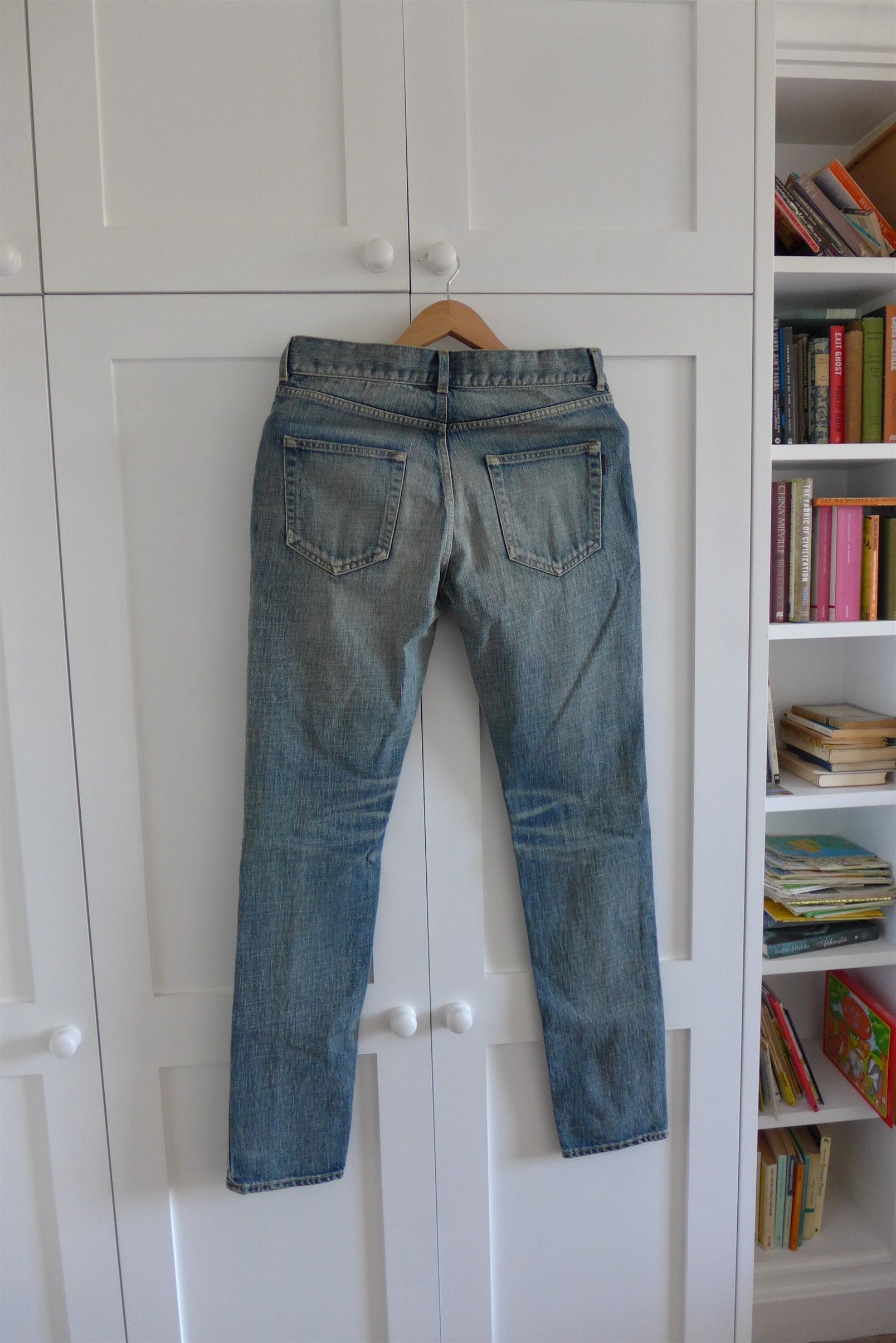 Saint Laurent Paris Saint Laurent D02 Denim Jeans - Dirty Old Vintage Blue Wash Size US 30 / EU 46 - 2 Thumbnail