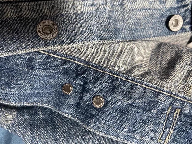 Neighborhood Neighborhood Rough Stitching Denim Jacket Size US M / EU 48-50 / 2 - 6 Thumbnail