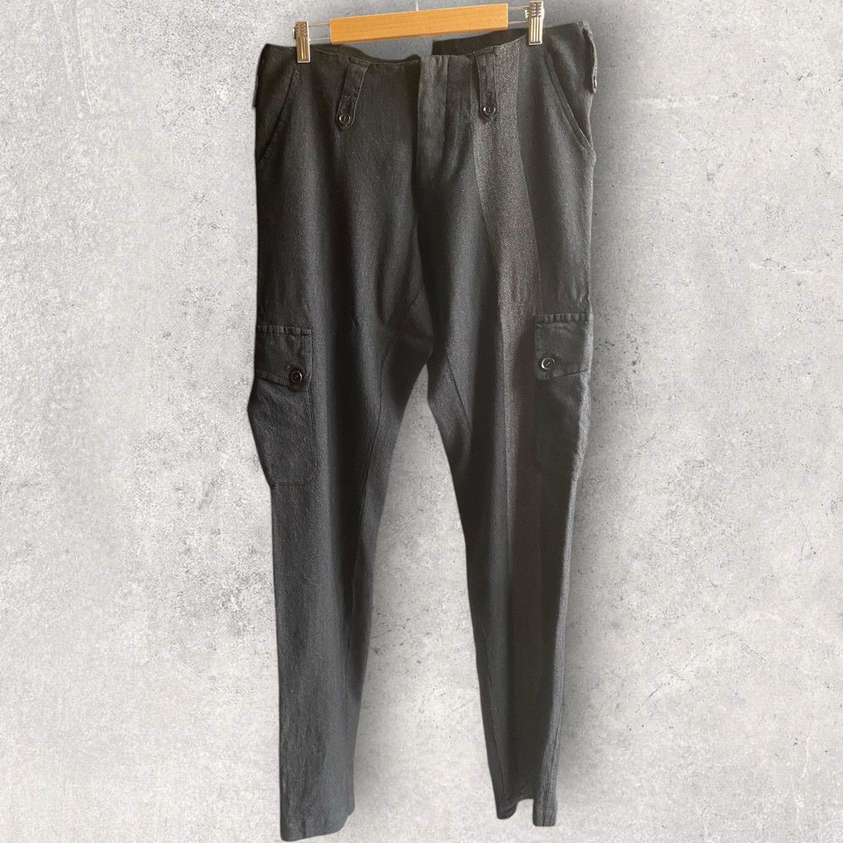 Yohji Yamamoto AW08 Y’s Red Label Wool Stripe Oversize Pants Size US 34 / EU 50 - 3 Thumbnail