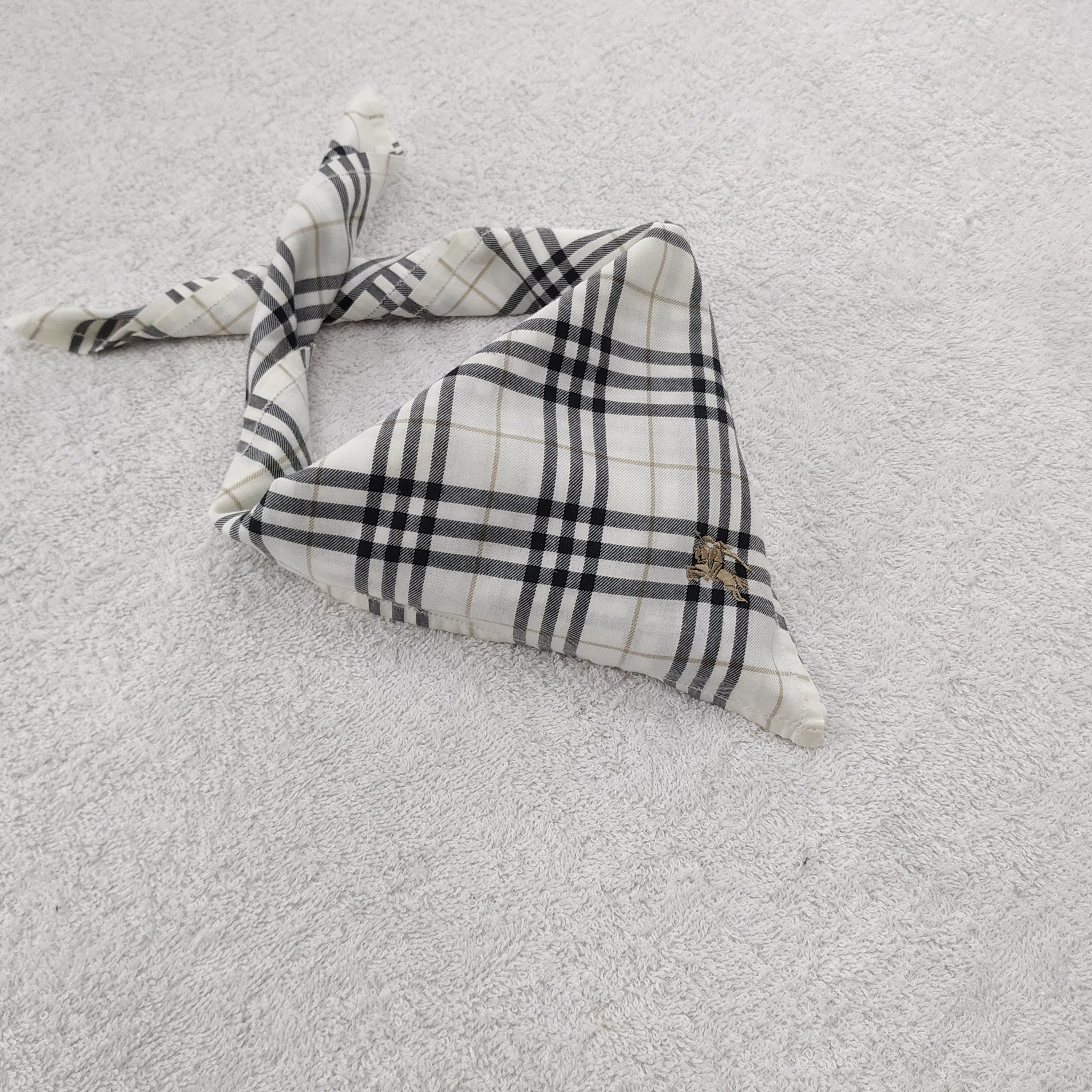 Burberry × Vintage Burberry Bandana / Handkerchief / Neckerchief - S005 Size ONE SIZE - 3 Thumbnail