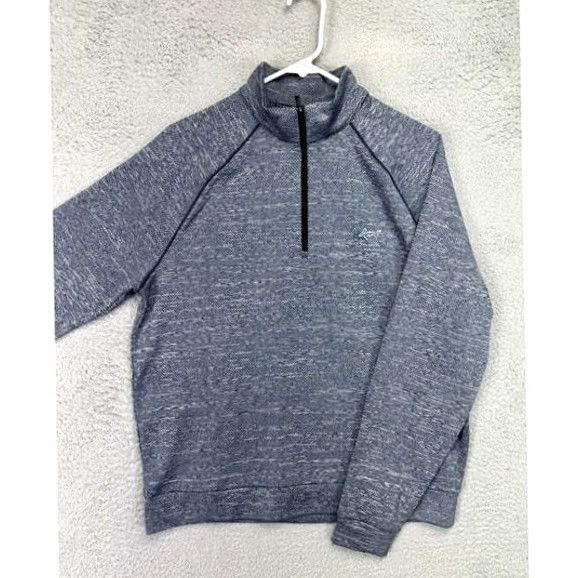 Vintage Greg Norman Sweater Men Medium Blue Fleece Lined Quarter Zip Pullover Sweatshirt Size US M / EU 48-50 / 2 - 3 Thumbnail