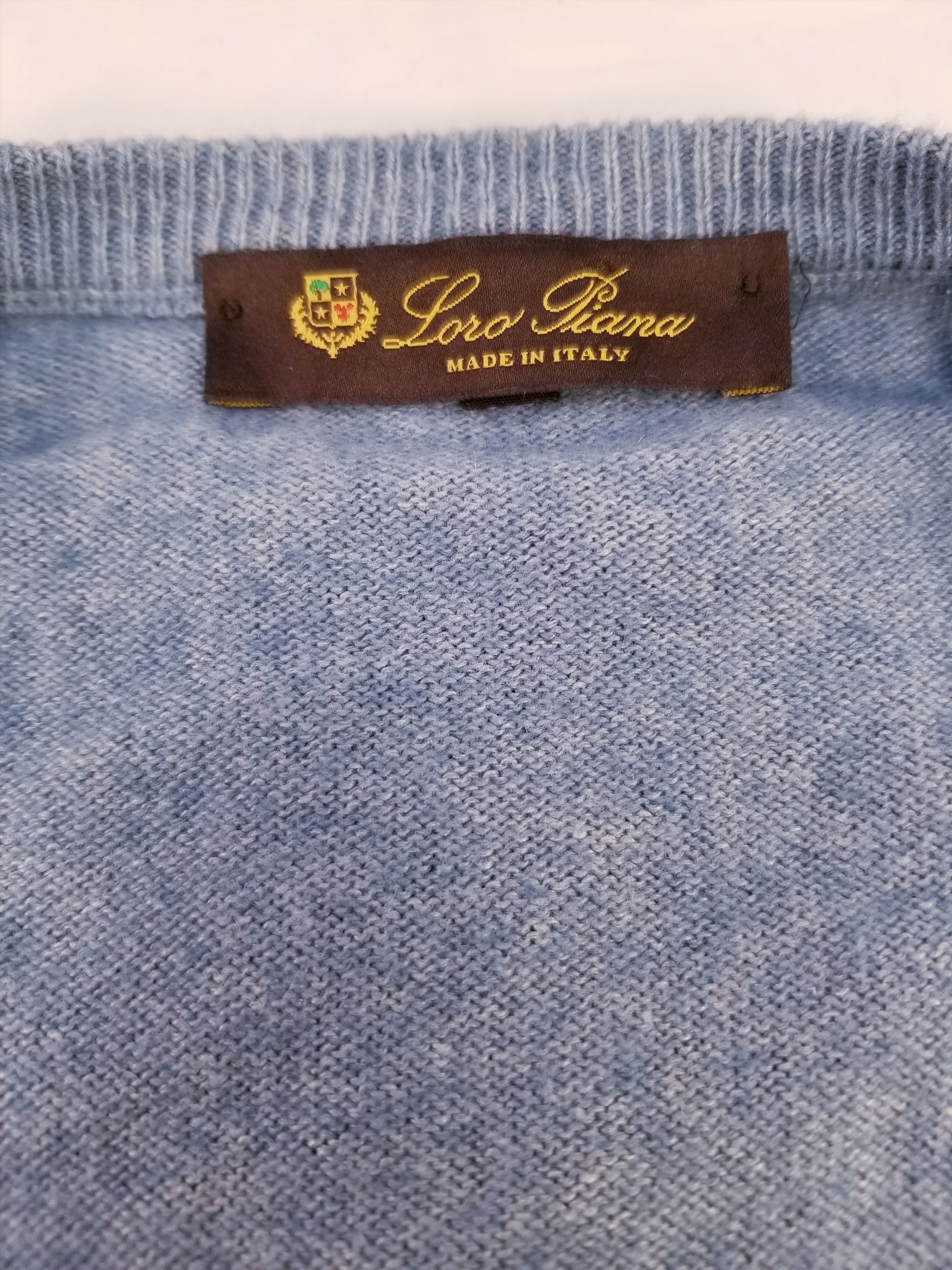 Loro Piana VNECK PULLOVER SWEATER Size US XXL / EU 58 / 5 - 10 Thumbnail