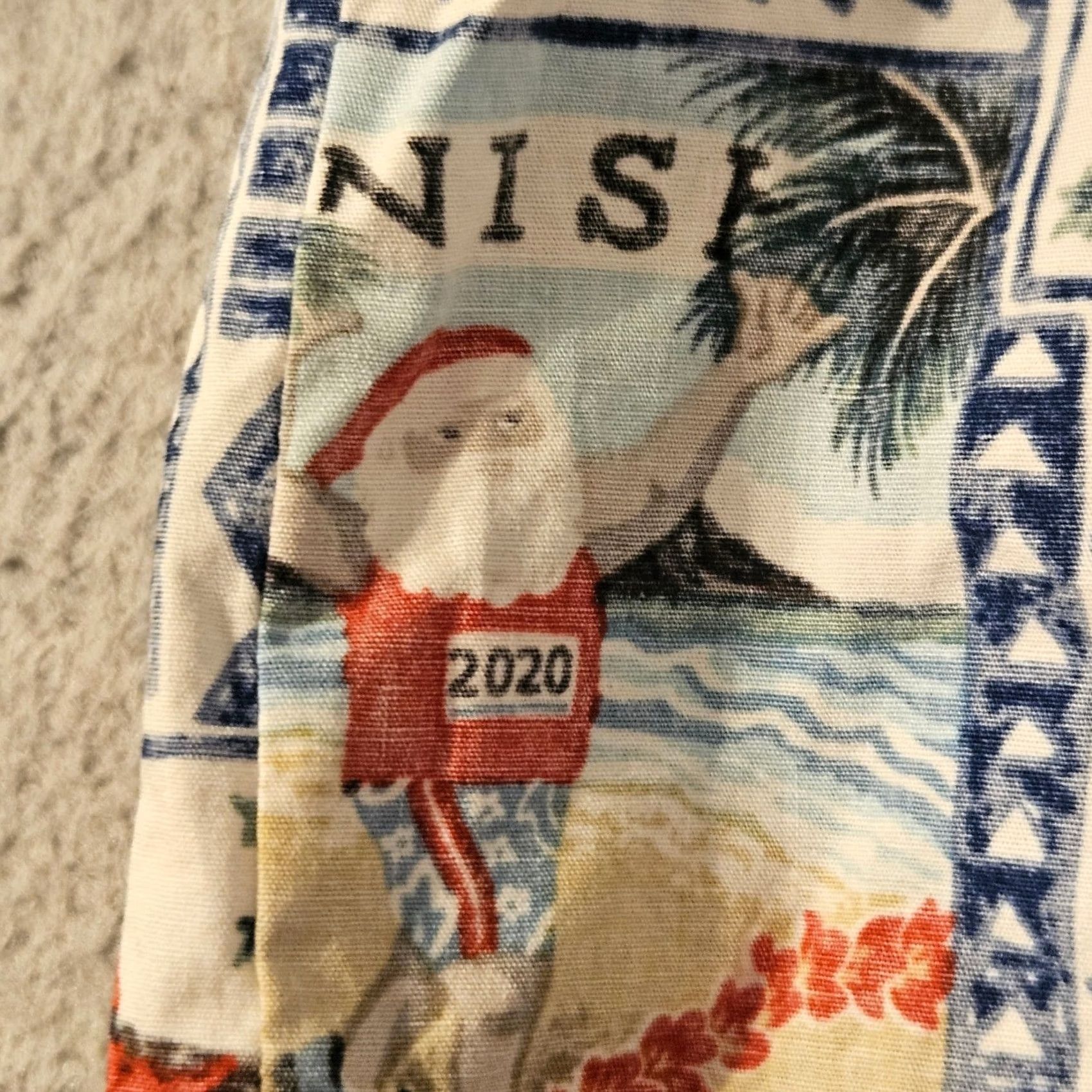 Reyn Spooner Reyn Spooner Mele Kalikimaka 2020 Hawaii Shirt Blue Women's L Santa Claus Christmas Button-Up Short Sleeve Geometric Pattern Vintage: No Size L / US 10 / IT 46 - 5 Thumbnail