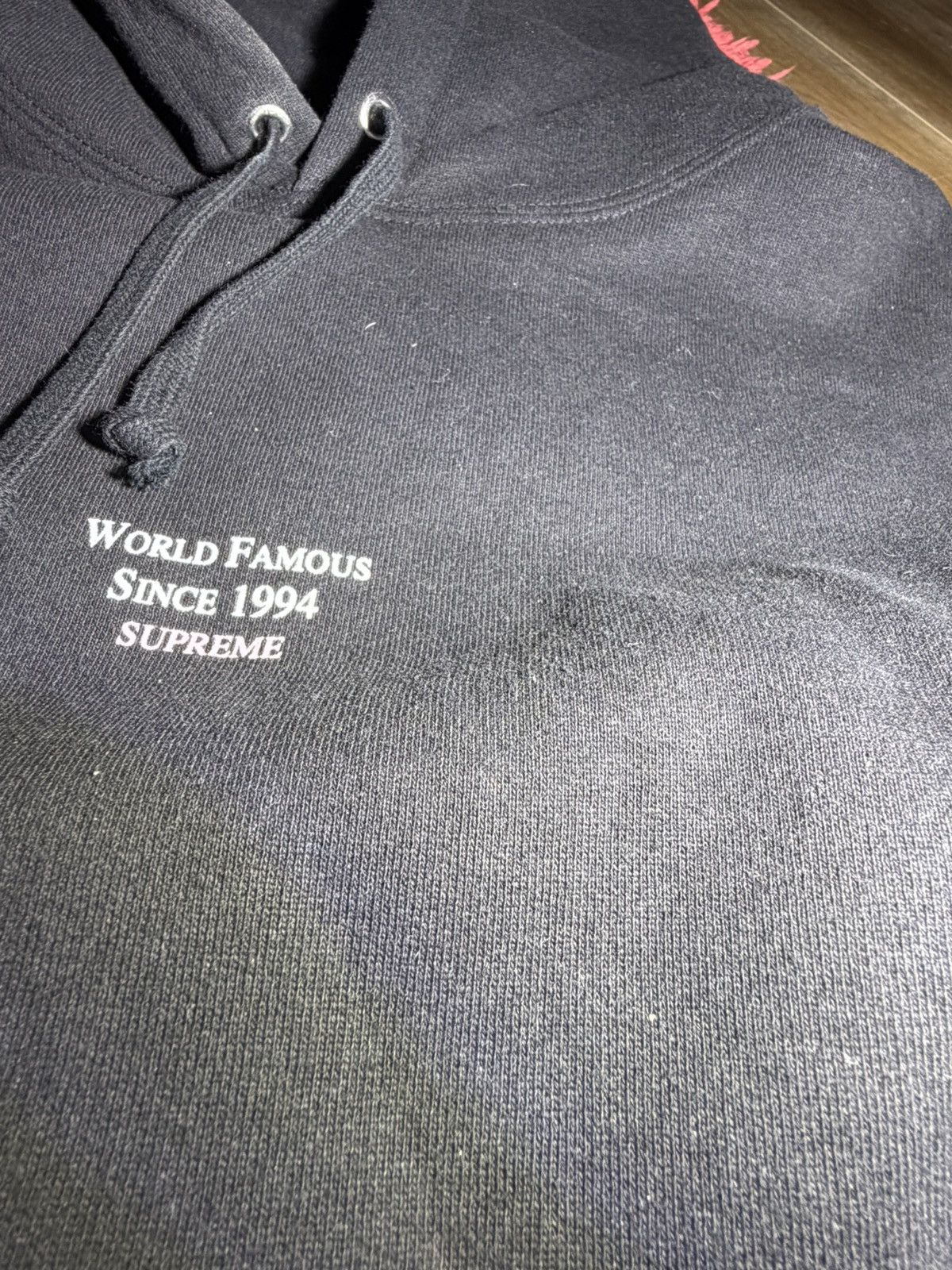 Supreme Supreme World Famous Micro Hooded Sweatshirt Black Size US M / EU 48-50 / 2 - 7 Thumbnail