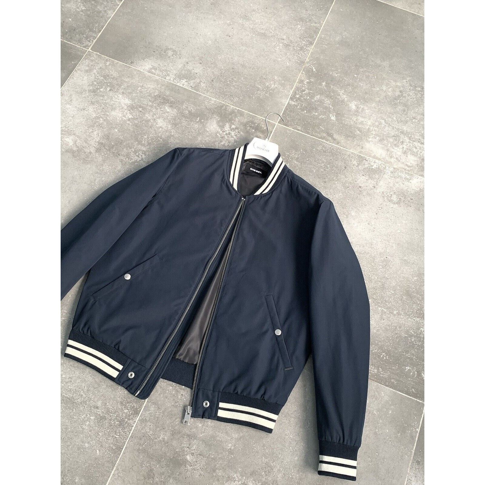 Diesel Men's DIESEL Casual Bomber Jacket Classic Coat M-L EU50 UK40 Size US L / EU 52-54 / 3 - 2 Thumbnail