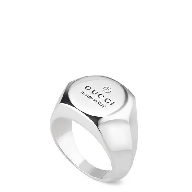 Gucci Trademark Silver Ring Size ONE SIZE - 1 Thumbnail