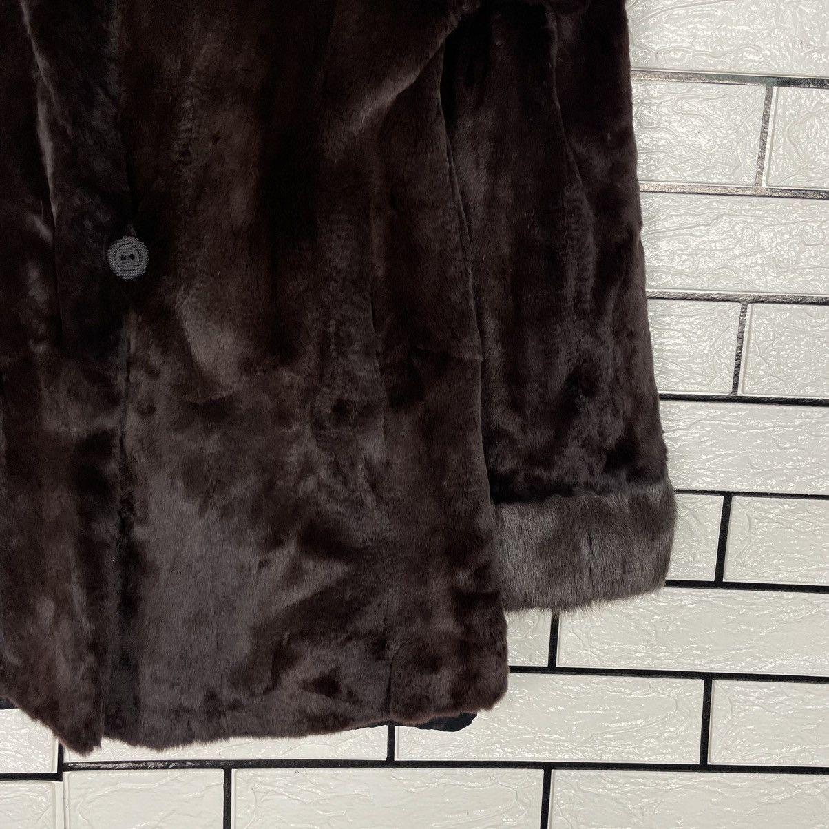 Japanese Brand Fur Nakamura Texture Colar Fur Jacket Size S / US 4 / IT 40 - 6 Thumbnail