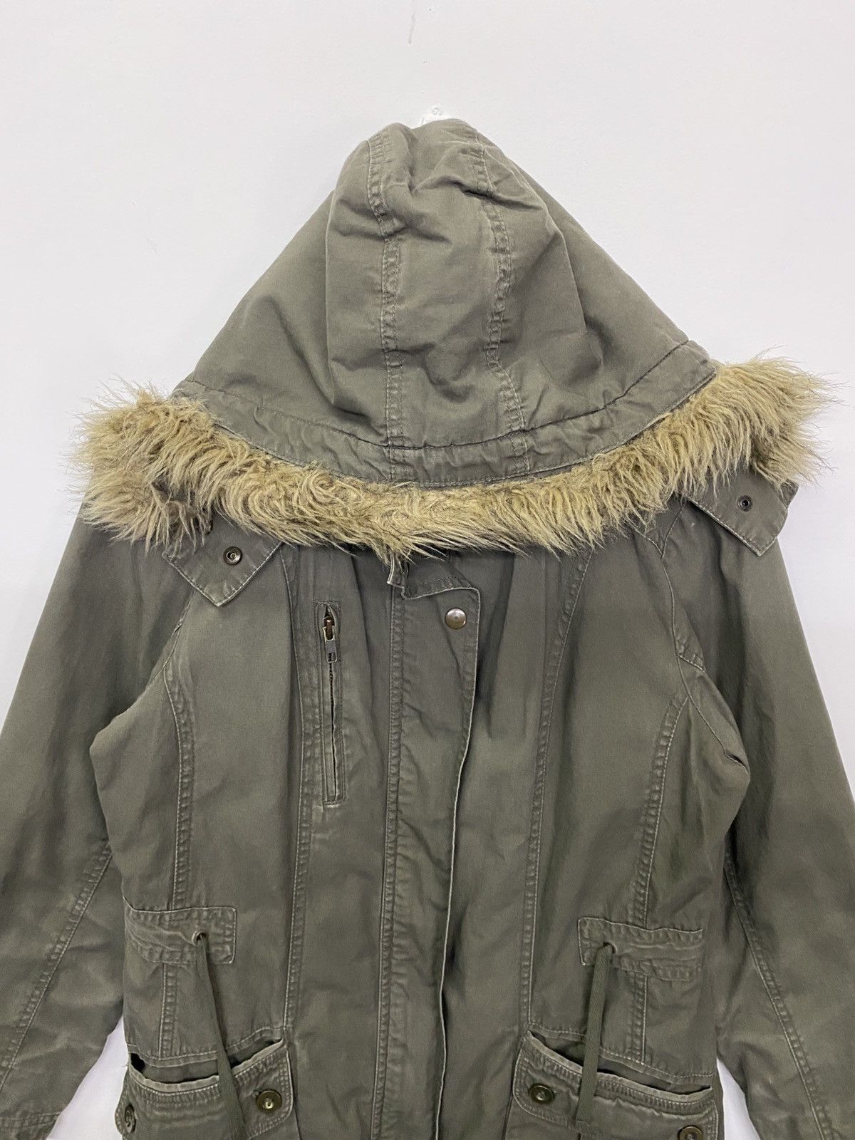 Japanese Brand Japanese Brand Clef De Sol Parka Fur Collar Jacket Size L / US 10 / IT 46 - 2 Thumbnail
