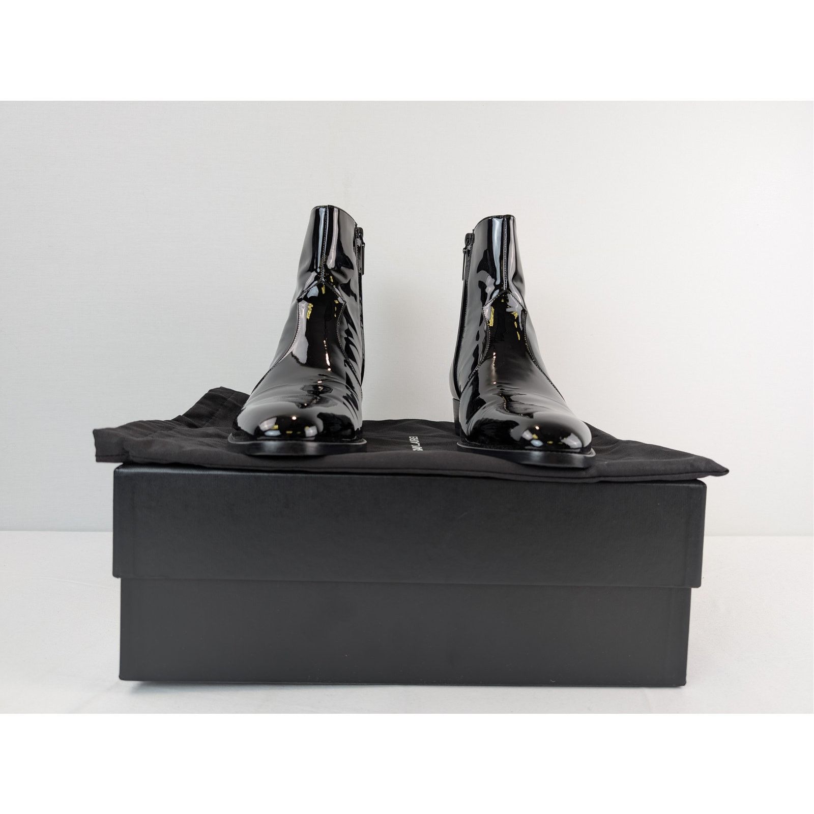 Saint Laurent Paris o1rshd1 Wyatt 40 Zip Booties Boots in Nero 41 Size US 8 / EU 41 - 16 Thumbnail