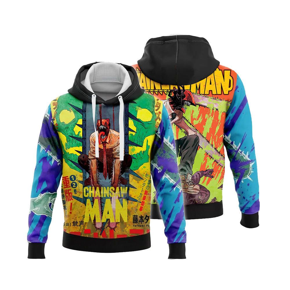 Japanese Brand Chainsaw Man Hoodies Size US XL / EU 56 / 4 - 1 Thumbnail