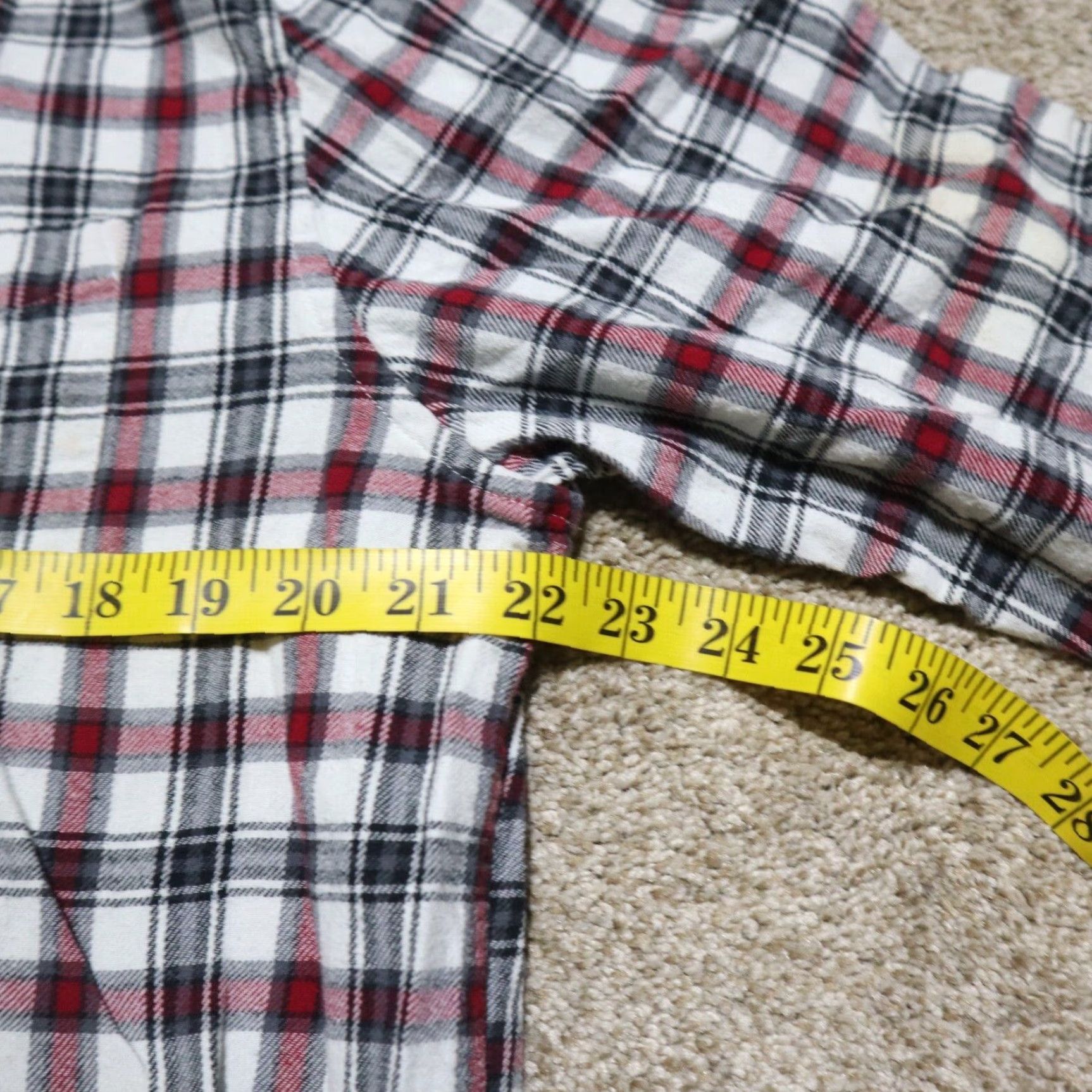Chaps Chaps Shirt Button-Up Plaid Long Sleeve Adult L Red Cotton Flannel Mens Size US L / EU 52-54 / 3 - 5 Thumbnail