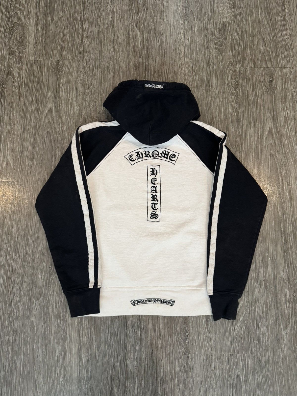 Chrome Hearts Chrome Hearts Vintage Track Stripe Embroidered Hoodie Size S / US 4 / IT 40 - 1 Thumbnail