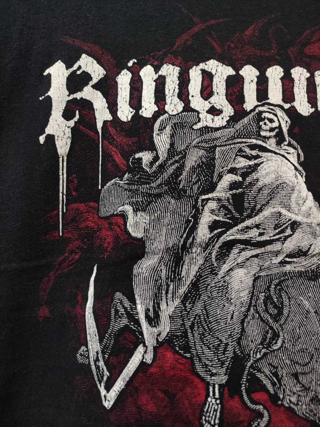 Band Tees Vtg Ringworm " Grim Reaper " T-Shirt Size US XL / EU 56 / 4 - 3 Thumbnail