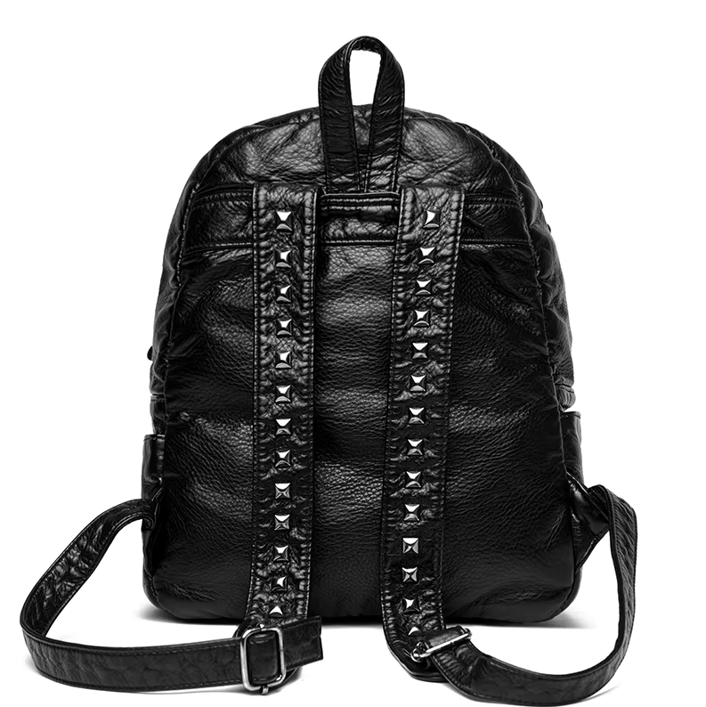 Japanese Brand Studded Leather Backpack Size ONE SIZE - 3 Thumbnail