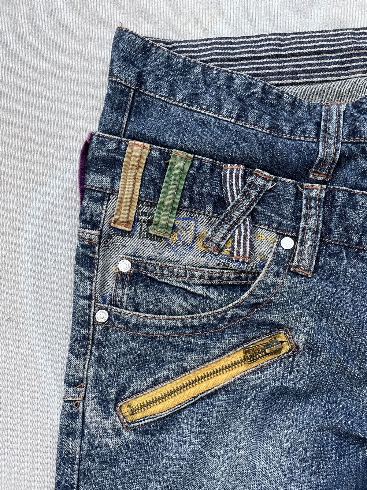 If Six Was Nine Sick Doublefocus Double Waist Jeans (LG111) Size US 31 - 5 Thumbnail