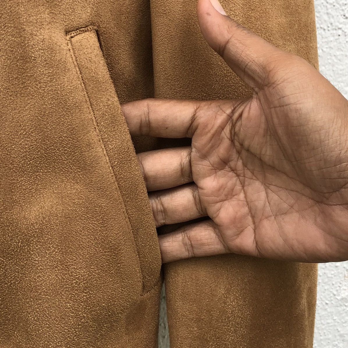 Denime DENIME Men’s Suede Ma-1 Bomber Jacket Size US M / EU 48-50 / 2 - 4 Thumbnail