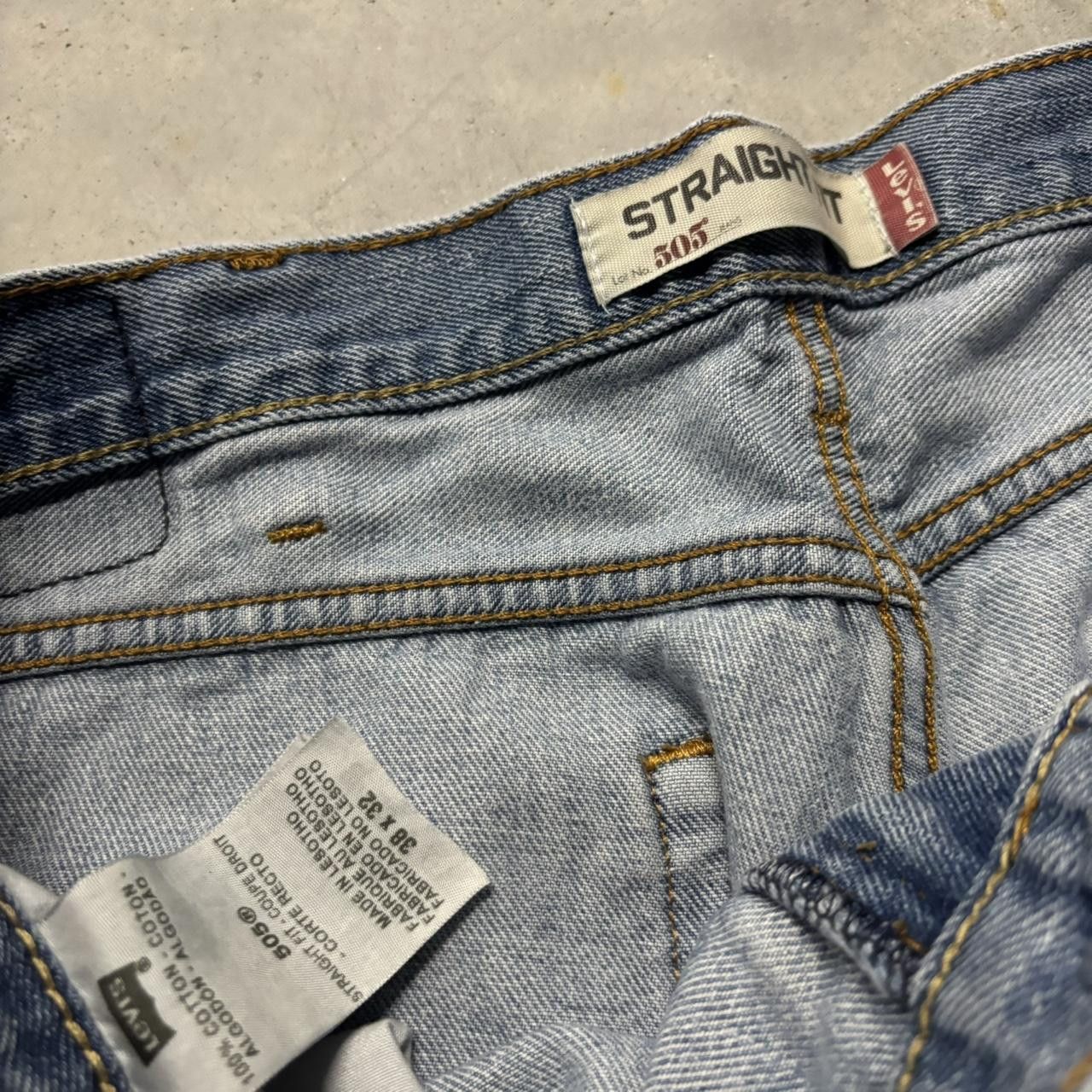Levi's × Vintage Crazy Vintage Y2K/2000s Baggy Levis Light Wash Skater Denim Jeans! Size US 38 / EU 54 - 8 Thumbnail