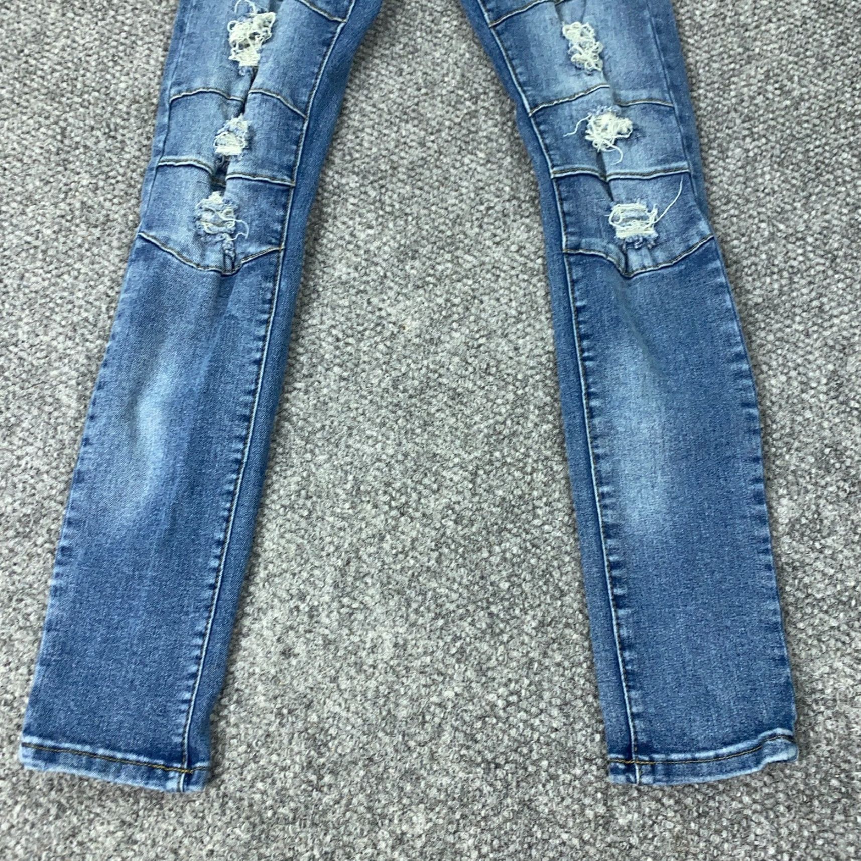 Levi's Levi's Waimea Skinny Fit Jeans Mens 28x30 Blue Straight Leg Distressed Grunge Size US 27 - 4 Thumbnail