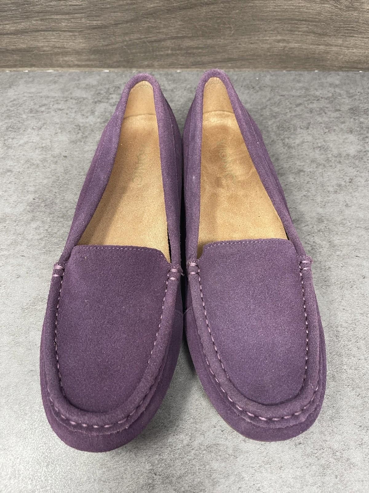 Vionic Vionic Shoes Womens 9.5 Chill Debbie Suede Loafers Purple Size US 9.5 / IT 39.5 - 3 Thumbnail